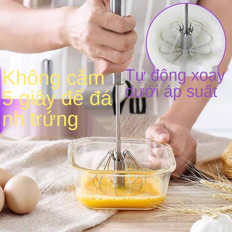 Máy đánh trứng thủ công bán tự động Oraldo bằng thép không gỉ Dụng cụ làm bánh