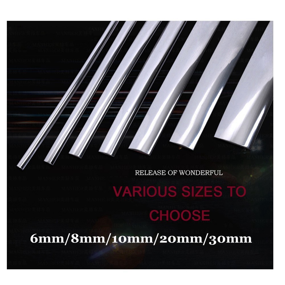 CHINK Dải băng chống va chạm trên ô tô Tấm bảo vệ cửa ô tô Chrome Molding Trim