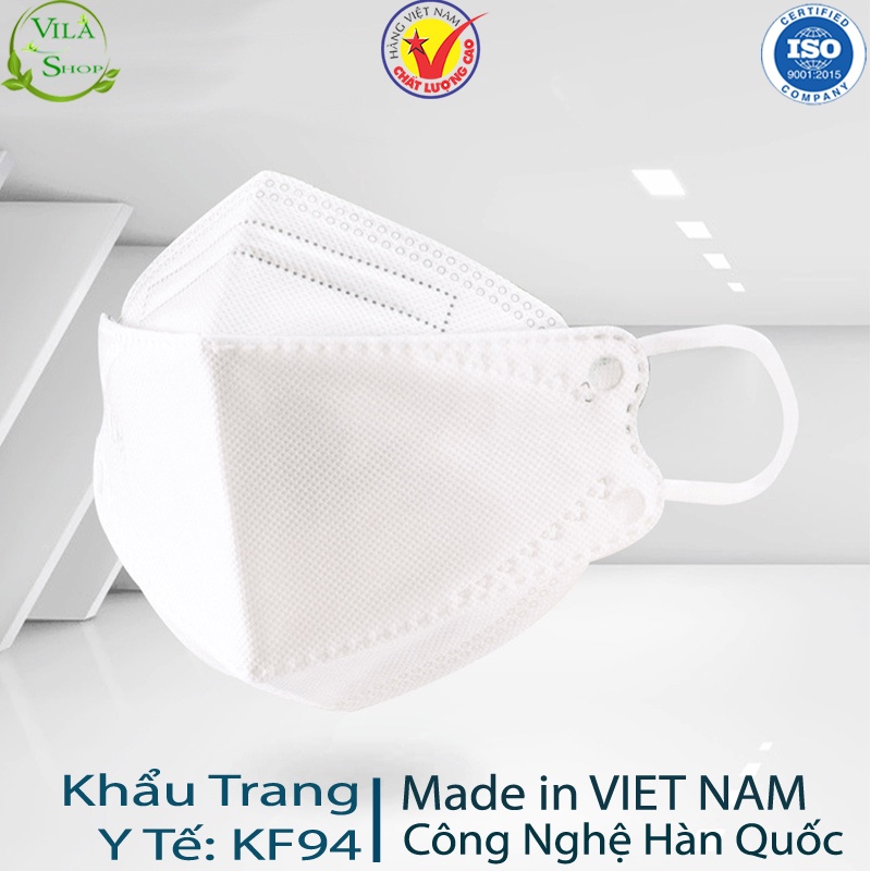 [Combo 50 Chiếc] Khẩu Trang Y Tế, Khẩu Trang 4D KF94 MASK Công Nghệ Hàn Quốc, 4 Lớp Kháng Khuẩn BFE Lọc Sạch PM 0.25