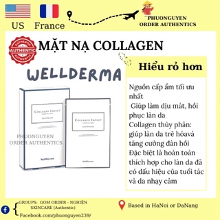 Mặt Nạ Dưỡng Ẩm Làm Dịu Da Wellderma Collagen Impact Essential Mask - Sapphire