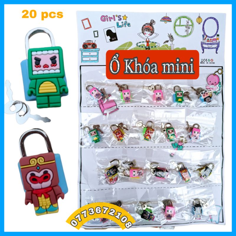 20 bộ ổ khóa mini cho bé yêu