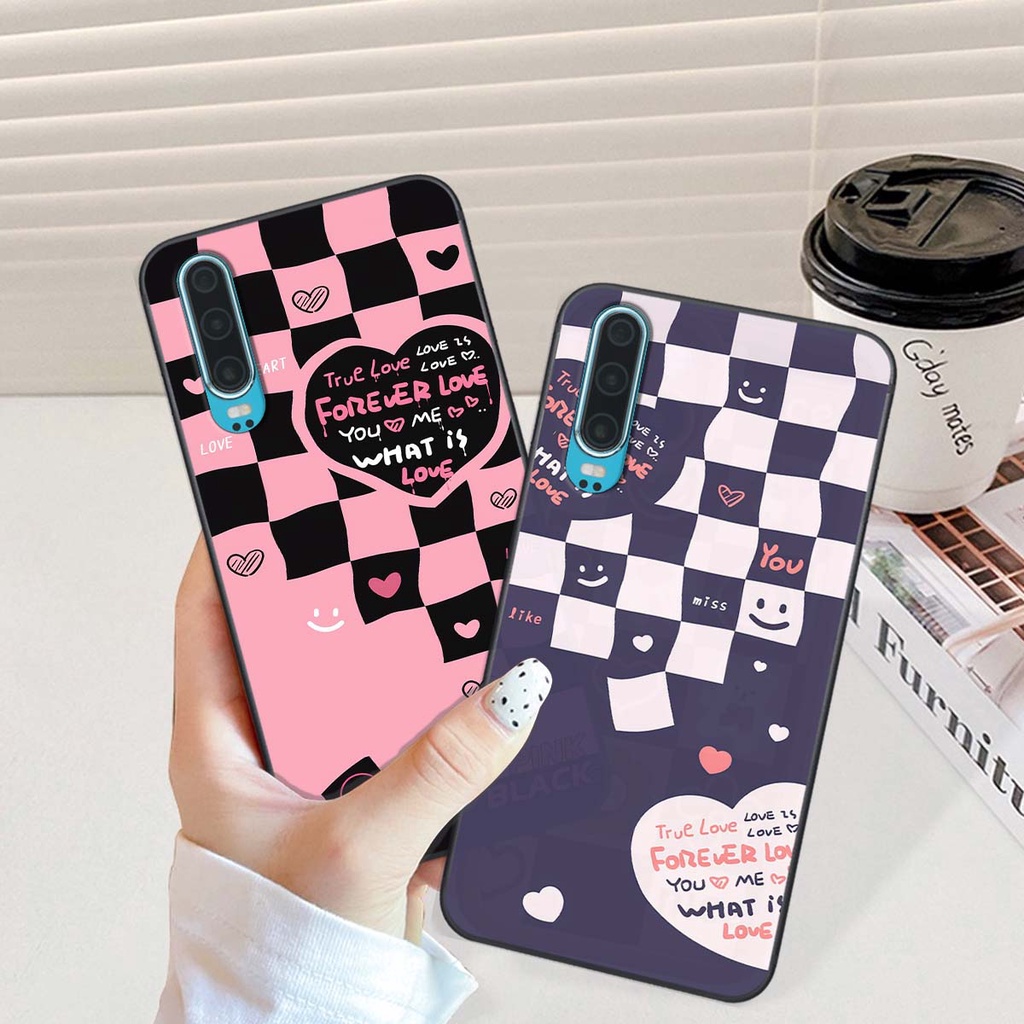Ốp Huawei P30 / P30 Pro in hình trái tim, caro kẹo ngọt đầy cá tính siêu đẹp siêu chất