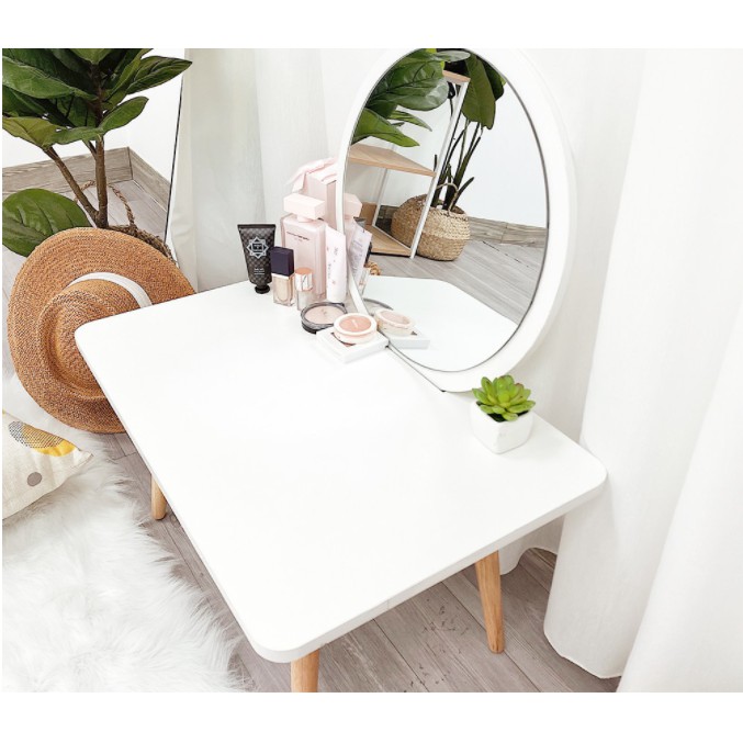 ⭐Bàn trang điểm màu trắng thiết kế nhỏ gọn phong cách Bắc Âu FNL-117.01⭐ | BigBuy360 - bigbuy360.vn