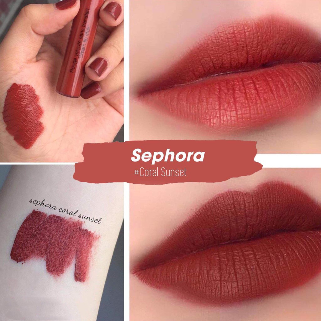 Son kem Sephora Cream Lip Satin Bunny Beauty hàng đủ bill