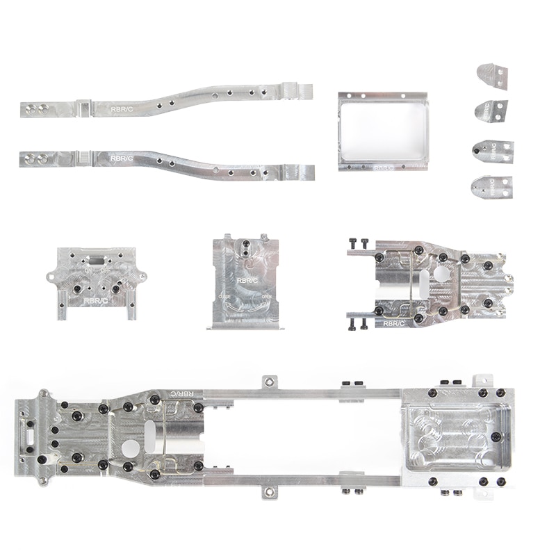 Bộ phụ kiện khung gầm bằng kim loại RC Phụ kiện phù hợp cho WPL D12 1/10 RC Car Tự làm Phụ tùng nâng cấp xe ô tô R604S