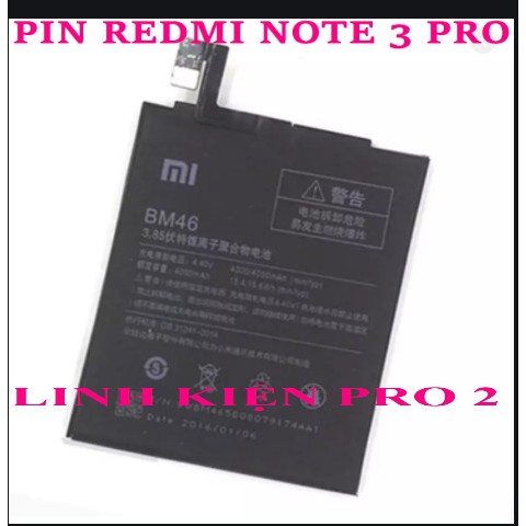 PIN REDMI NOTE 3 PRO