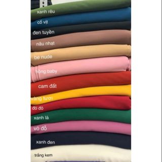 Vải Mango Hàn cao cấp đủ màu 2020