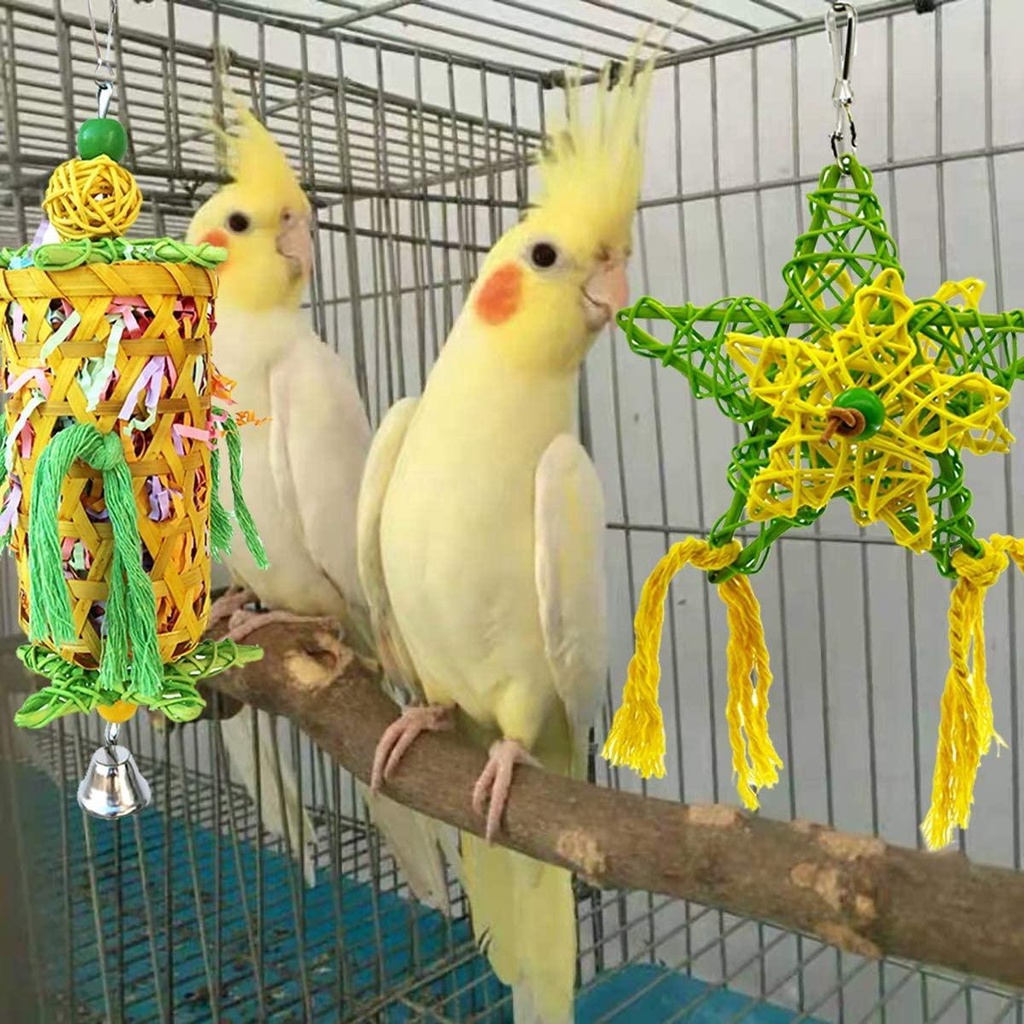 Đồ Chơi Nhai Gặm Có Chuông Độc Đáo Cho Vẹt Cưng