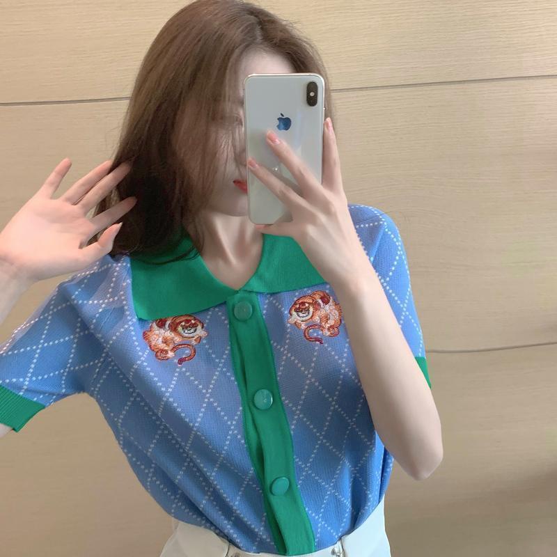 Áo Cardigan Tay Ngắn Dáng Ôm Thêu Họa Tiết Kim Cương Thời Trang Cho Nữ