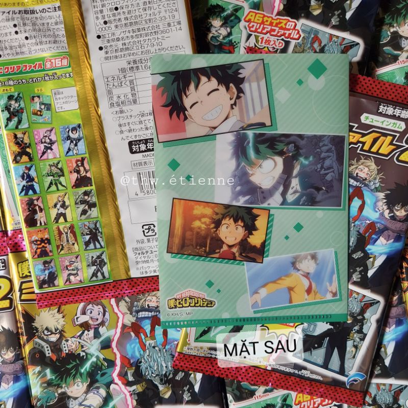 Pack nhân phẩm My Hero Academia MHA (mini clearfile)