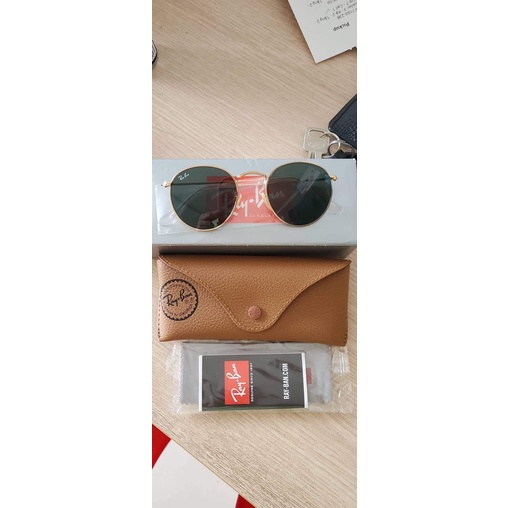 Kính mát nữ chính hãng Rayban Classic Round mắt tròn gọng vàng mã RB3447 - Size 53mm