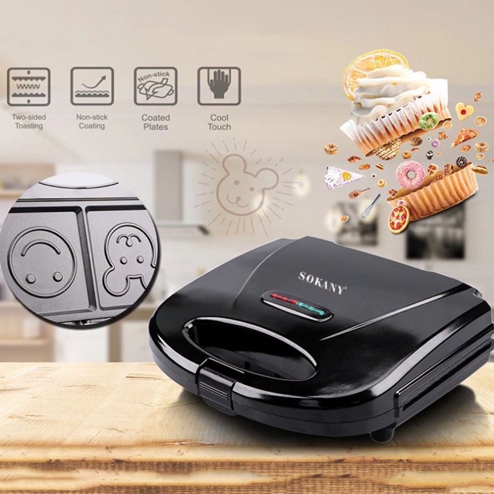 Máy kẹp nướng bánh mỳ Sandwich hình ngộ nghĩnh