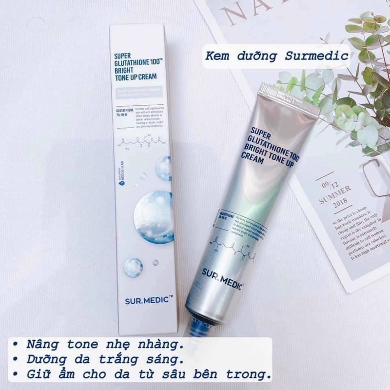kem dưỡng trắng da sur. Medic super glutathione