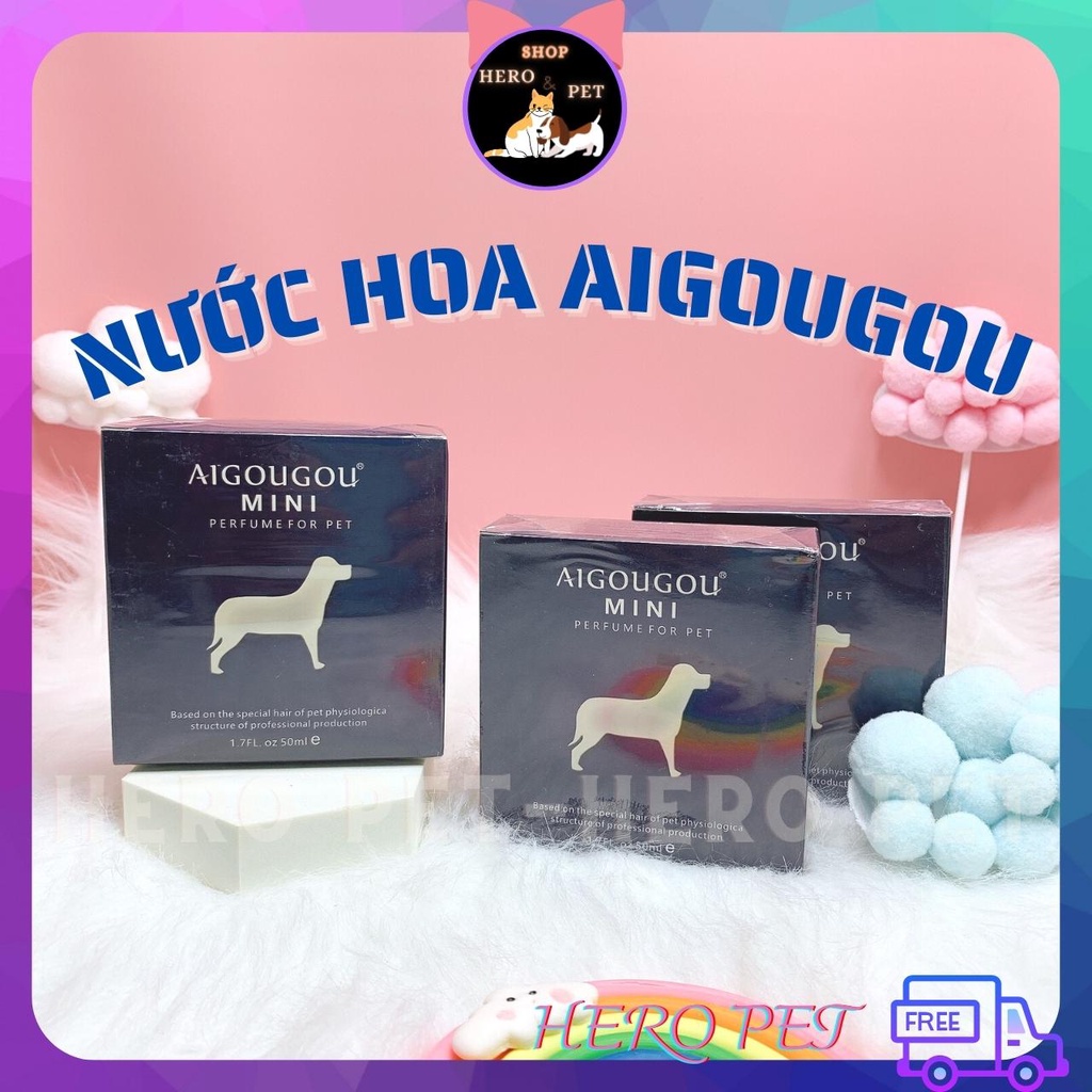 Nước hoa chó mèo AIGOUGOU (Nhật) 50ml - HERO PET