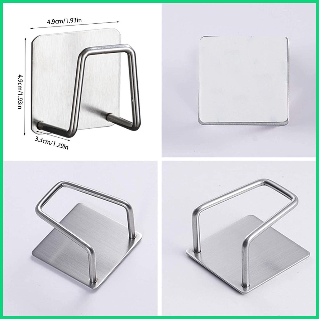Set 4 Giá Đỡ Bọt Biển Rửa Chén Gắn Tường Chắc Chắn &amp; Thông Gió Mạnh Cho Bồn Rửa Nhà Bếp