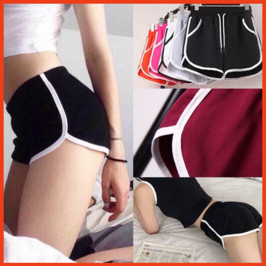 Quần short đùi nữ thun chạy viền 2 bên hông, trẻ trung và thoải mái, chất liệu cotton 4 chiều co giãn