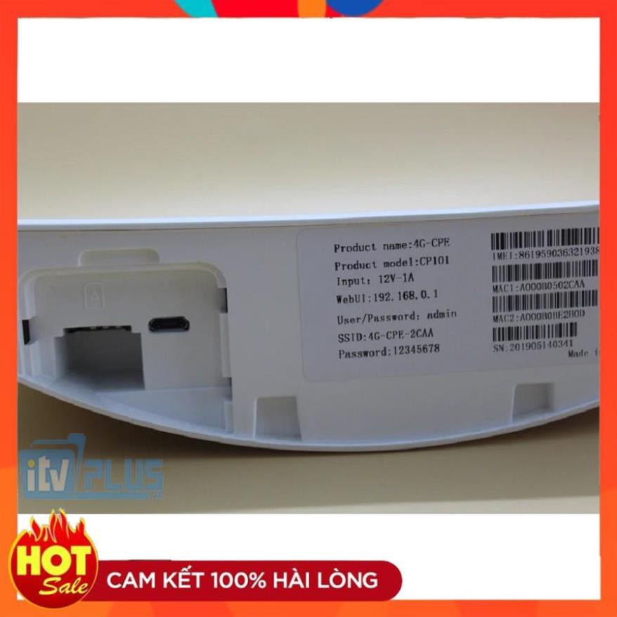 [Hàng Xịn] Thiết bị phát sóng wifi từ sim 3g/4g CPE CP101. ZTE MF253S Truy cập 32 User. Có cổng lan - 2 râu anten đi kèm