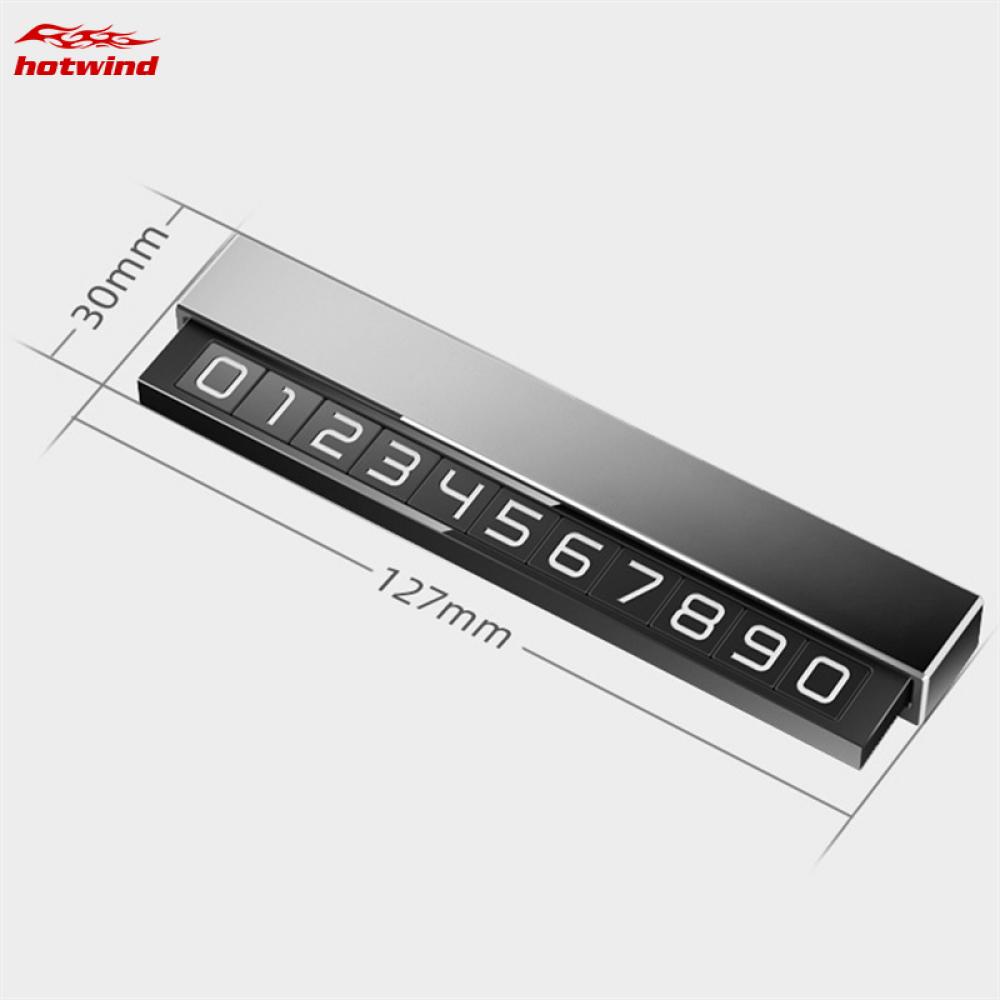 Hw Biển Số Điện Thoại Đỗ Xe Tạm Thời Bằng Hợp Kim Nhôm