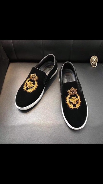 giầy lười nam, thêu ( lười thêu đen ) | BigBuy360 - bigbuy360.vn