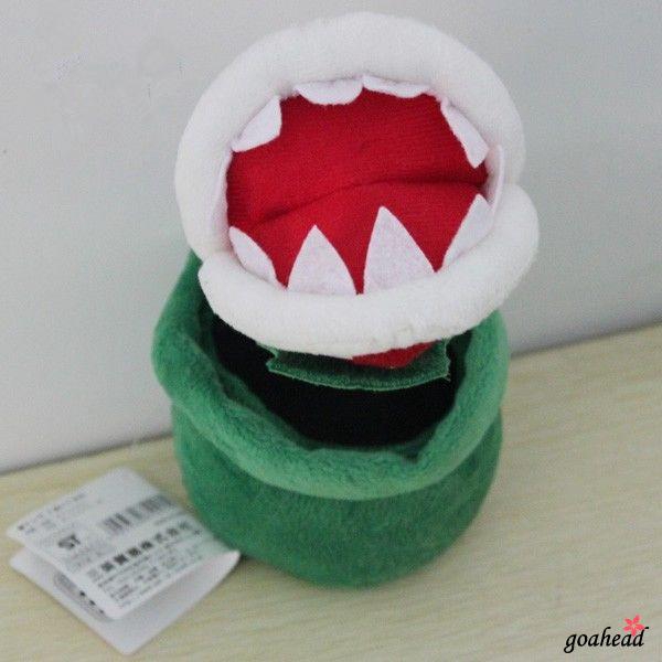 ☞❀❤♕GOAHot Sell Super Mario Bros Piranha Plant 19cm Soft Plush Doll Toy Kids Gifts