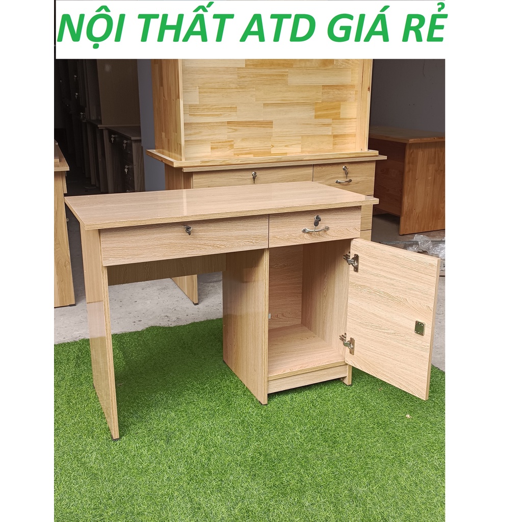 Bàn làm việc gỗ ép tại nhà và cho văn phòng có hộc khóa y hình chắc chắn HCM GIÁ RẺ