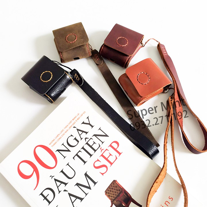 Túi da - ví da đựng tai nghe Airpods