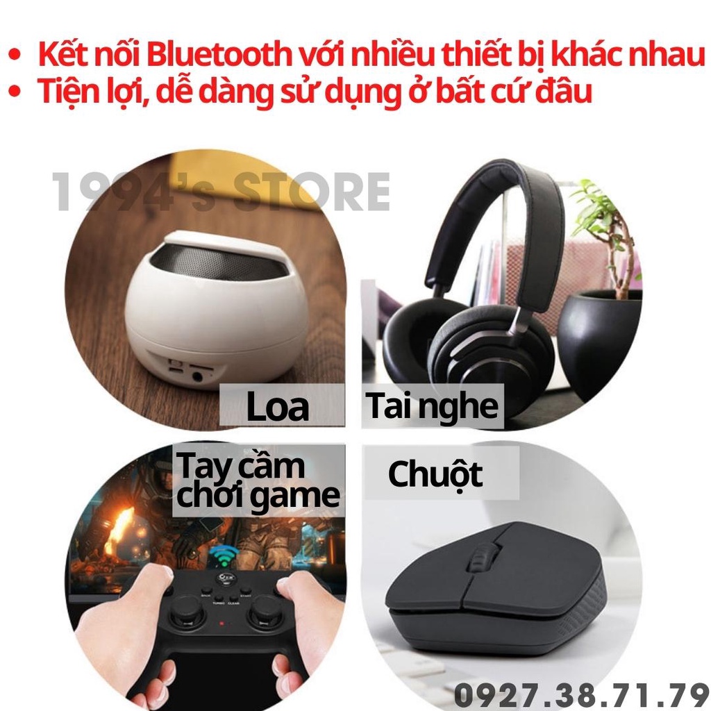 USB Bluetooth 5.0 bổ sung bluetooth cho máy tính để bàn, cho laptop bị hỏng Bluetooth hoặc dùng cho loa, bàn phím, chuột