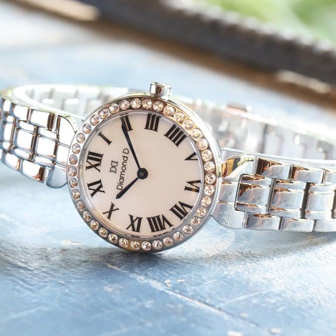 Đồng hồ nữ Diamond D DD6017A Size mặt 30 mm