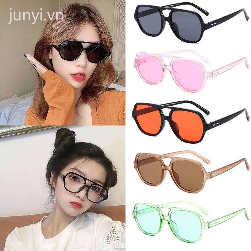 Kính mát gọng vuông nhiều màu sắc chống tia UV400 thời trang Hàn Quốc cổ điển dành cho nam và nữ