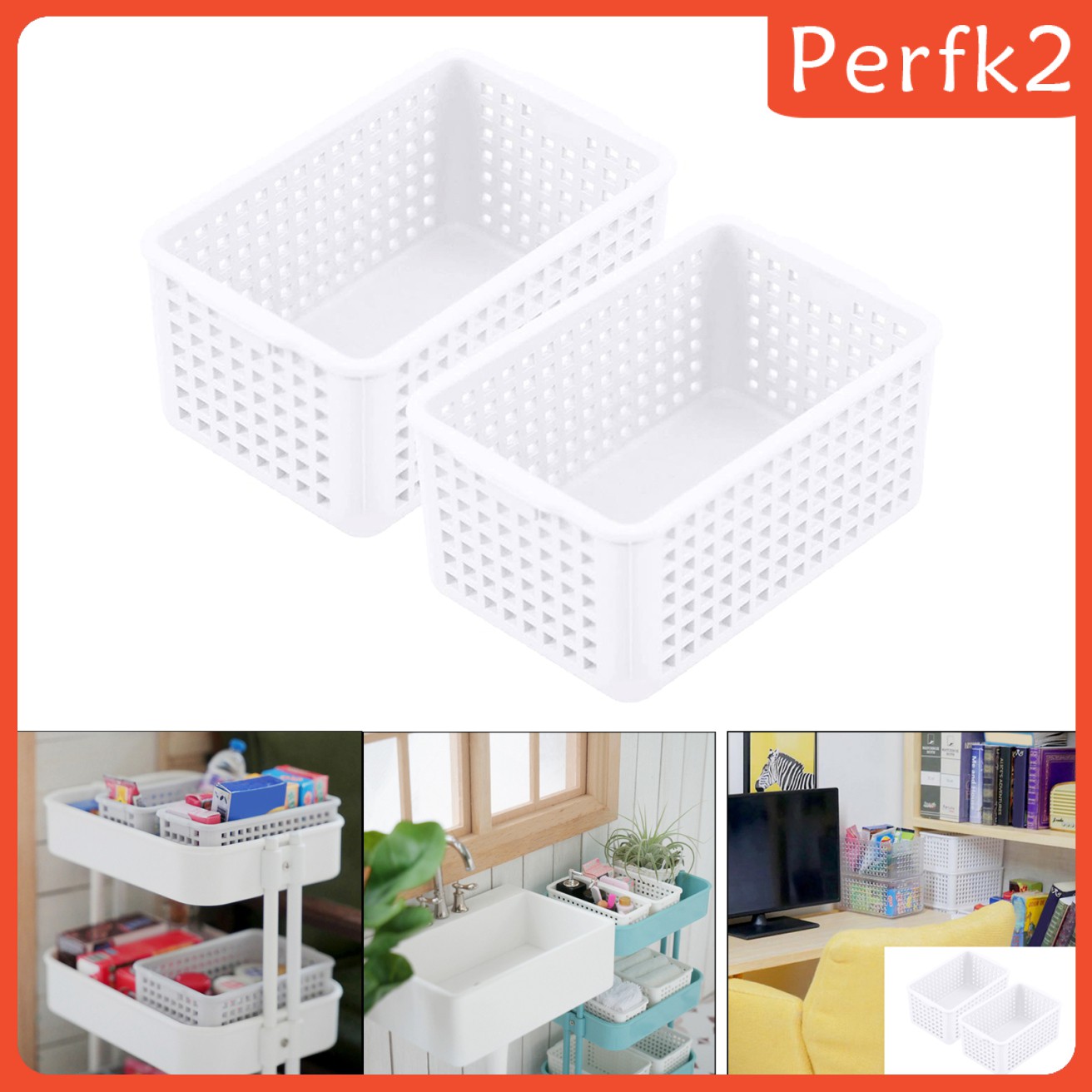 Set 2 Giỏ Mini Tỉ Lệ 1: 12 Trang Trí Nhà Búp Bê