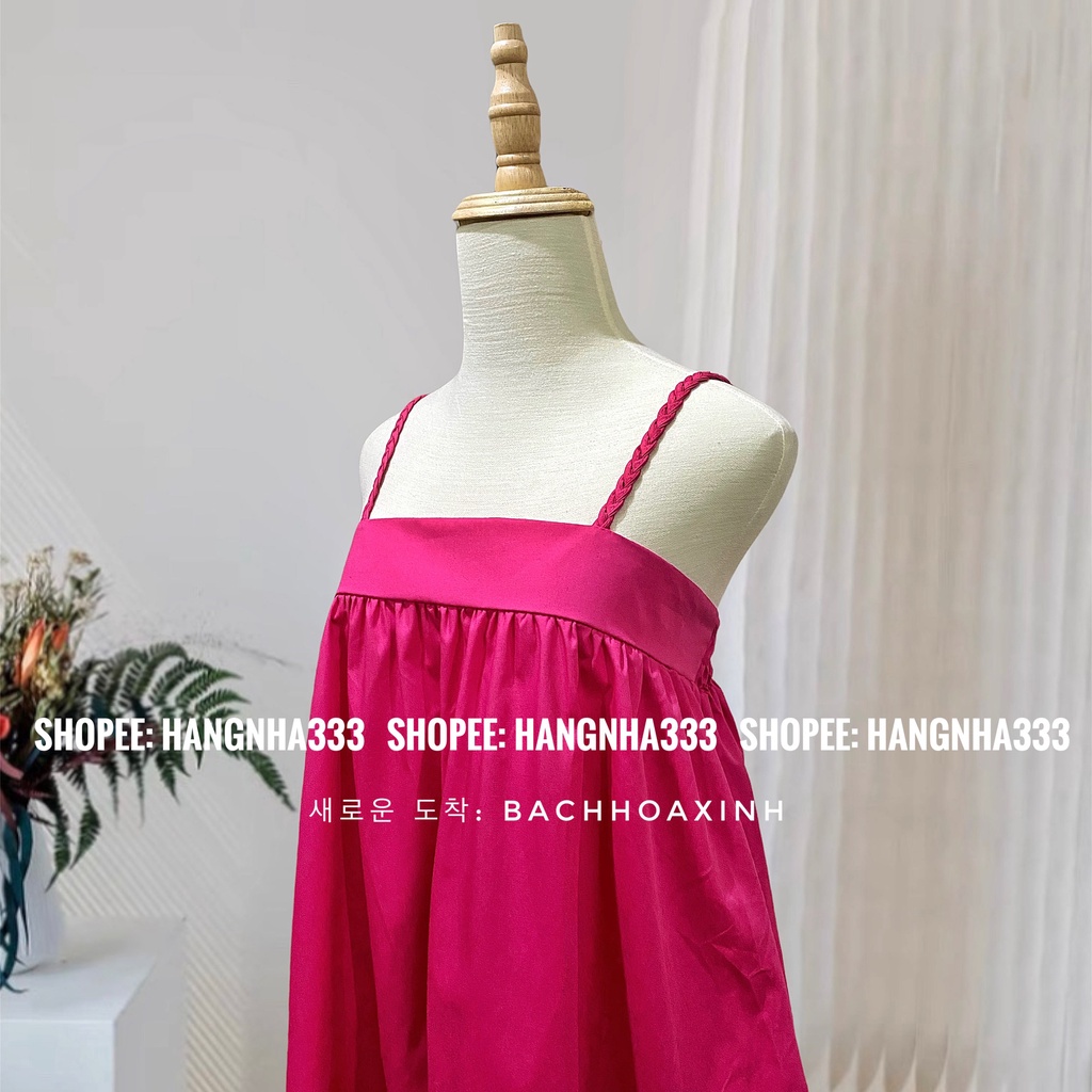 NEW ARRIVAL || Váy Babydoll dáng xòe thô hai dây tết form dài vạt bầu cực xinh nhiều màu basic trendy