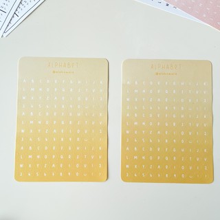 Hình Dán Alphabet / Letter Sticker Sheet