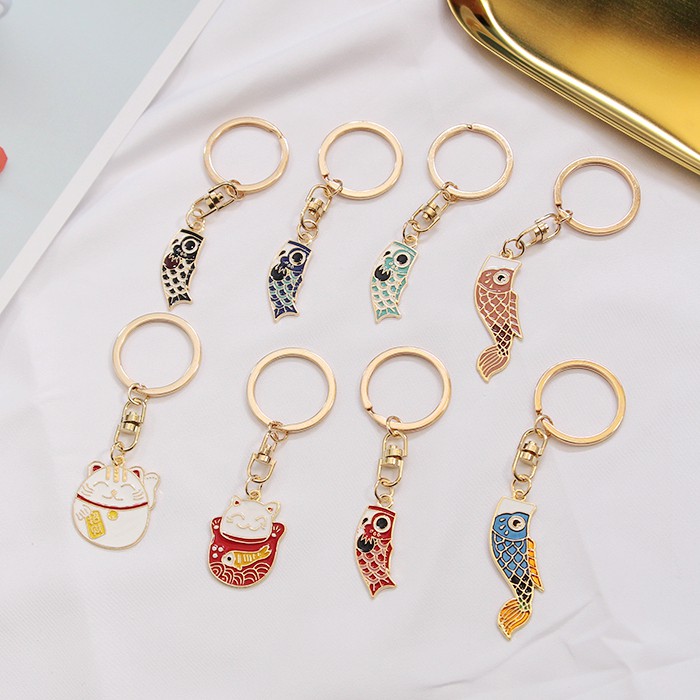 Móc Khóa Hình Cá Koi Phong Cách Nhật Bản