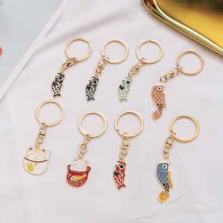 Móc khóa hình cá koi phong cách nhật bản