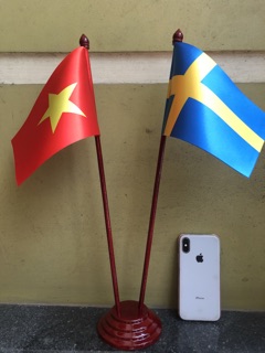 Cờ để bàn Việt Nam Thụy Điển