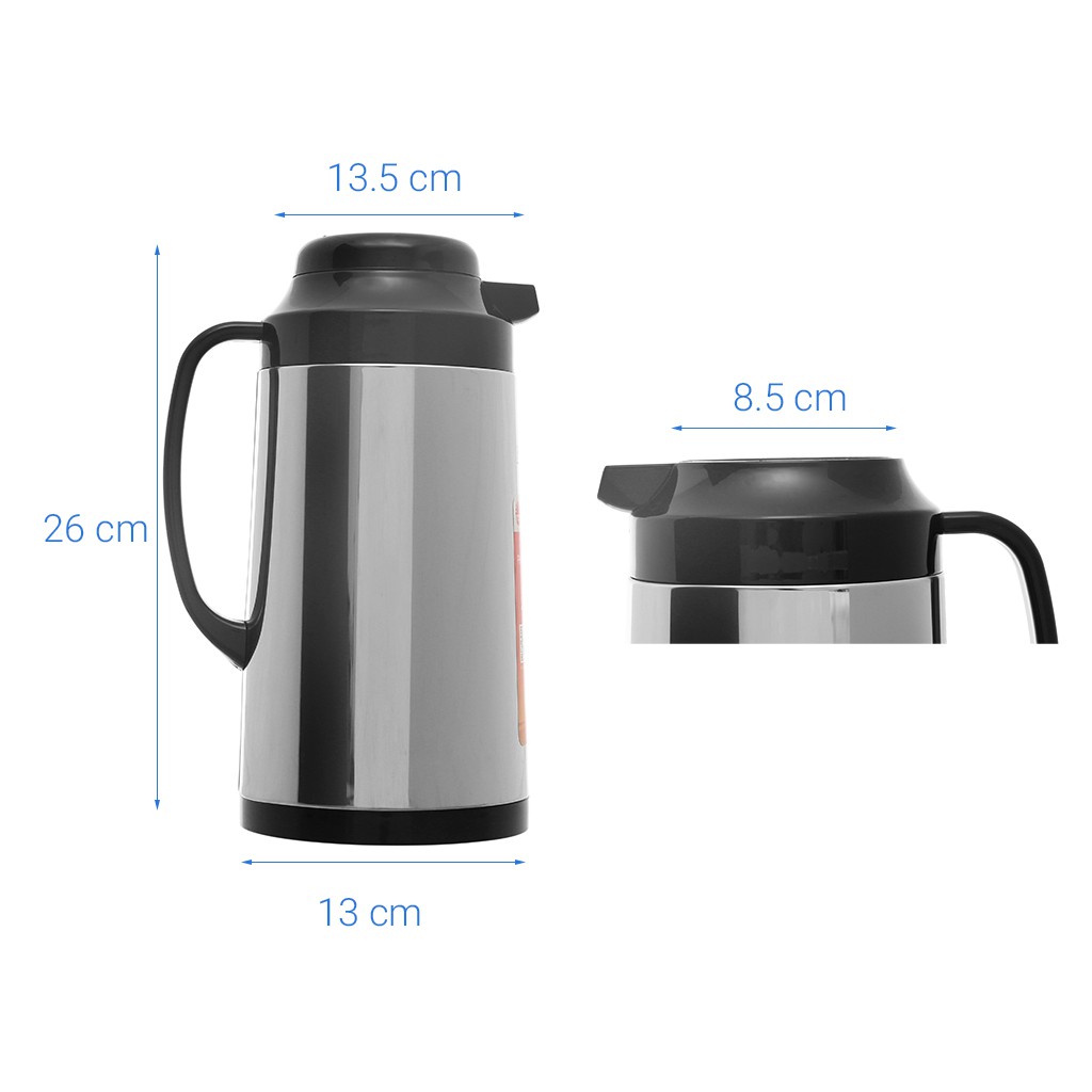 Phích cà phê giữ nhiệt Inox 1 lít Rạng Đông Model RD 1040 ST2