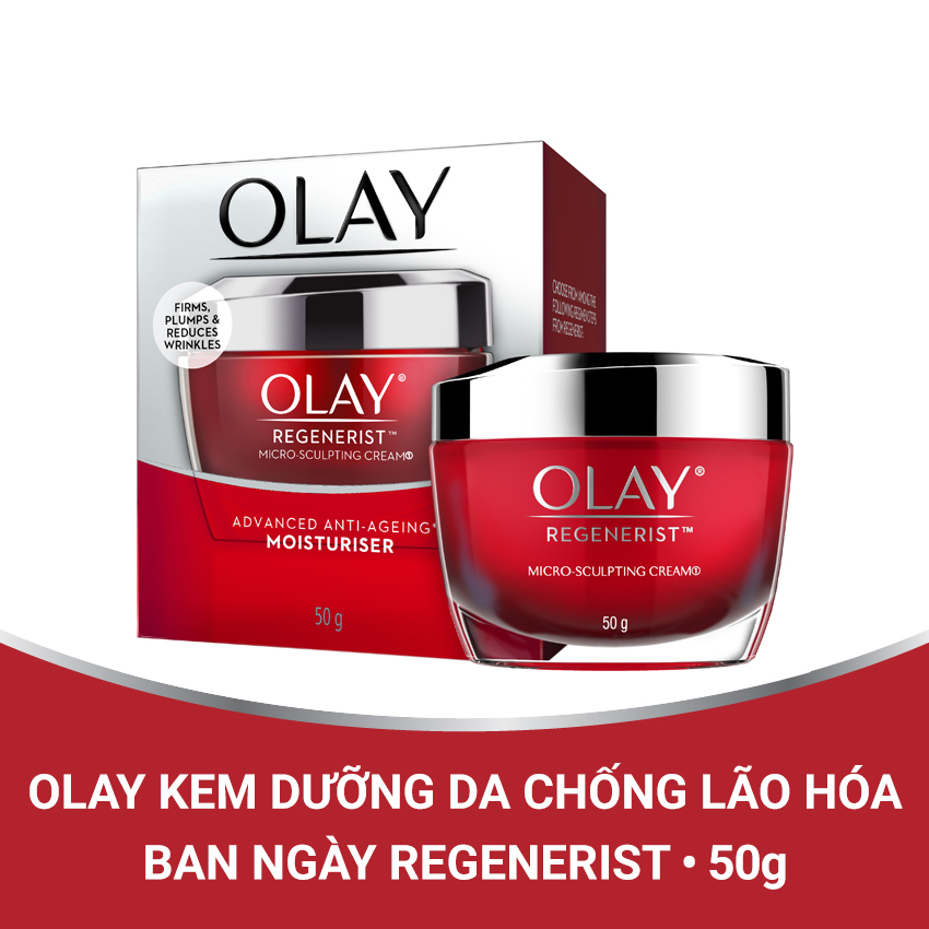 [HB GIFT] Kem Dưỡng Ẩm Ban Ngày Olay Ngừa Lão Hóa / Tái tạo và phục hồi da Regenerist Whip 50g (giao ngẫu nhiên)