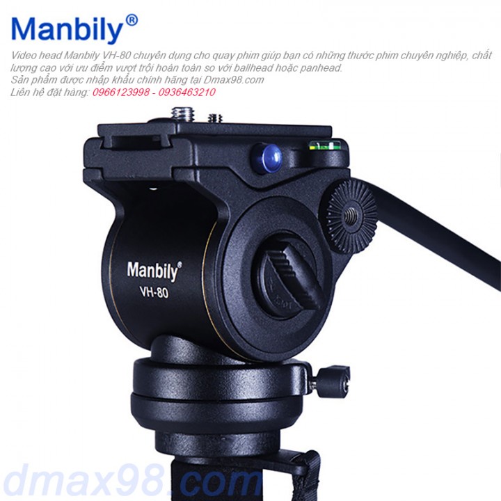 Đầu thủy lực Video head Manbily VH90 - VH80 giá tốt