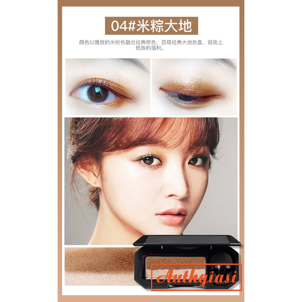 Phấn mắt Ubub Double Is The Best 2 màu kèm cọ mút tán tiện dụng | BigBuy360 - bigbuy360.vn