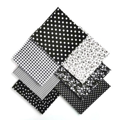 Set 7 Tấm Vải cotton 25cmx25cm Họa Tiết Hoa Tự May Vá