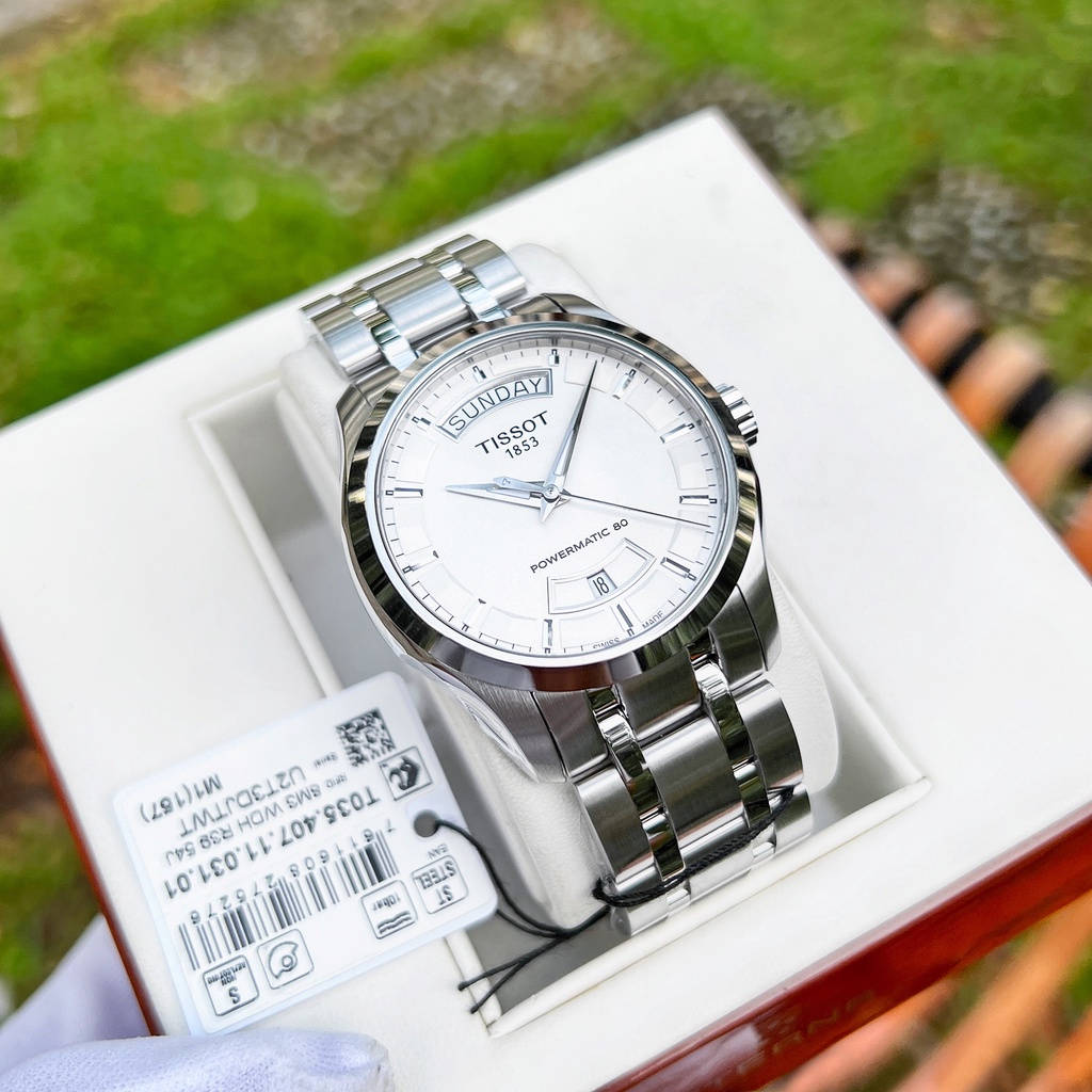 Đồng hồ nam Tissot Couturier Day Date powermatic 80 - T035.407.11.031.01 - Automatic - Kính Sapphire [ Chính hãng ]