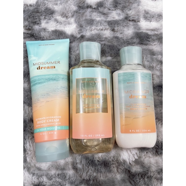 Bộ sản phẩm xịt thơm toàn thân bodymist Bath & Body Works: Midsummer Dream 226ml