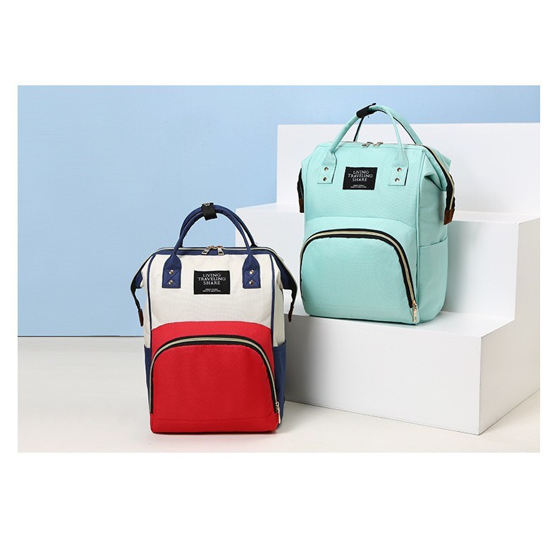 Balo bỉm sữa đa năng cho mẹ và bé có ngăn giữ nhiệt, tiện dụng