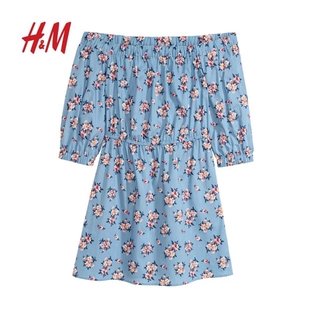 Đầm bẹt vai hiệu H&M auth 100%