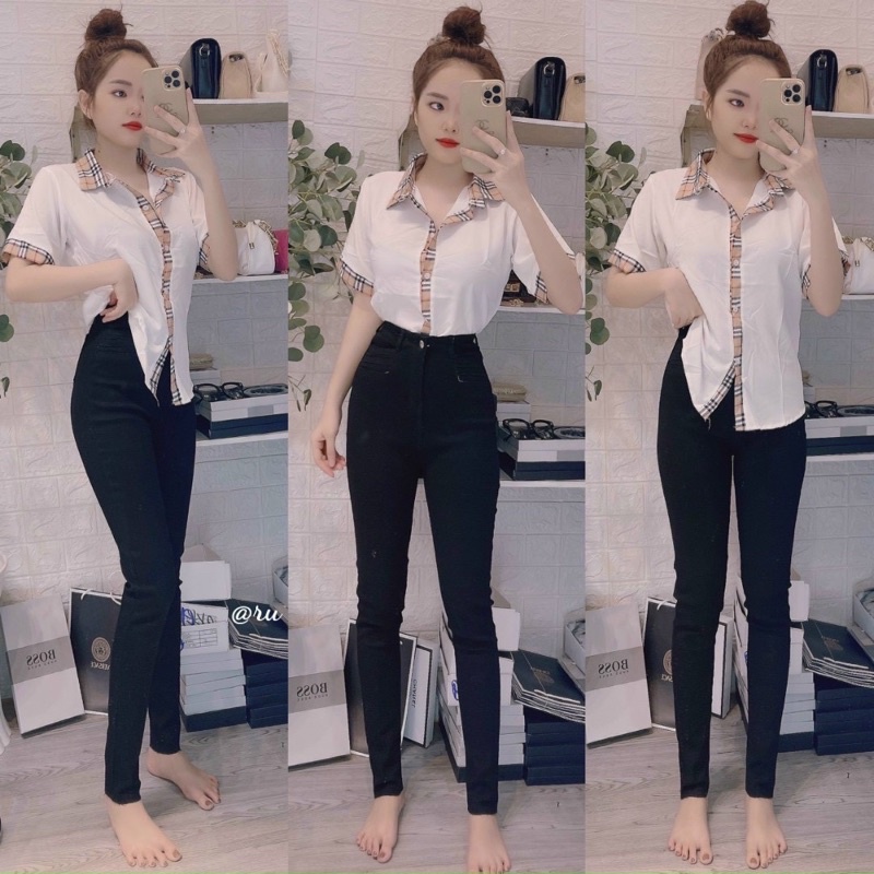 SƠ MI KATE PHỐI VIỀN 01