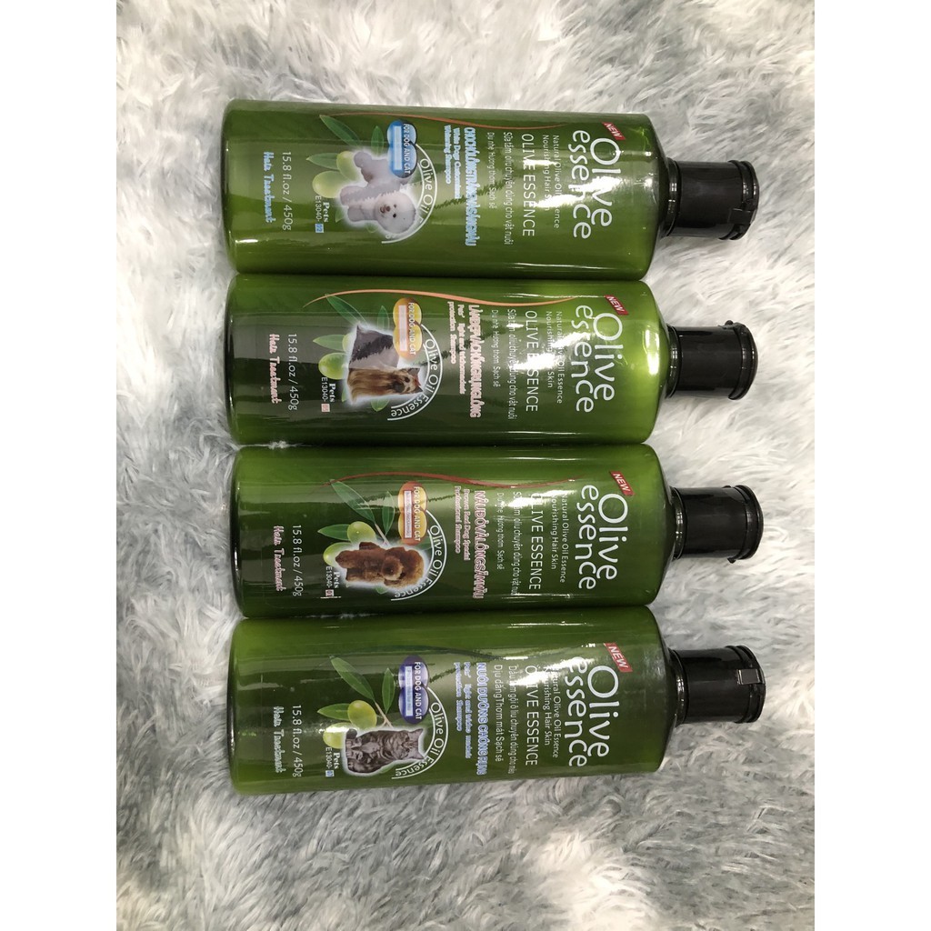 Sữa tắm Olive Essence 450ml Cho chó mèo Từ thiên nhiên