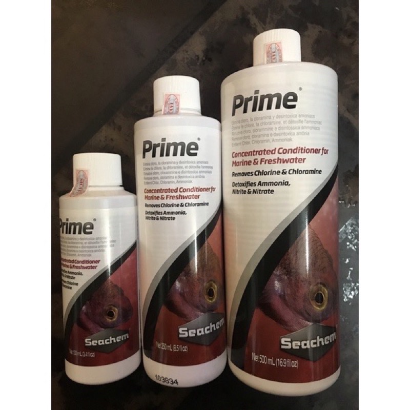 Seachem Prime - Dung dịch chuyên khử độc, khử clo trong nước cho hồ cá cảnh