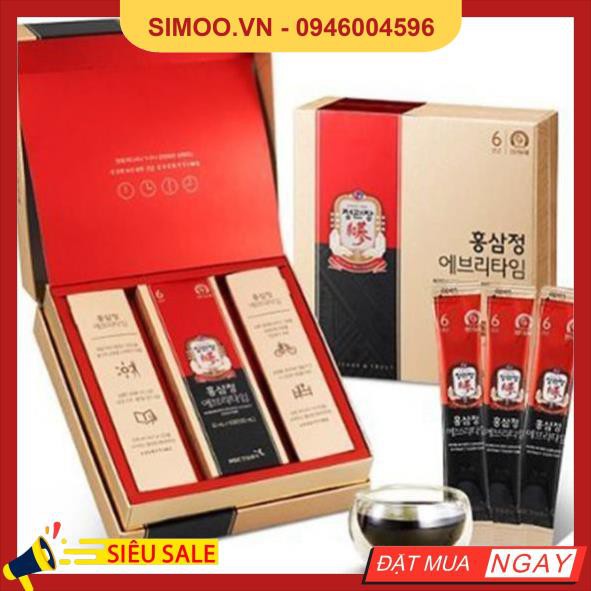 [HÀNG MỚI VỀ] Nước Hồng Sâm Hậu Duệ Mặt Trời KGC, Hộp 30 gói x 10ml