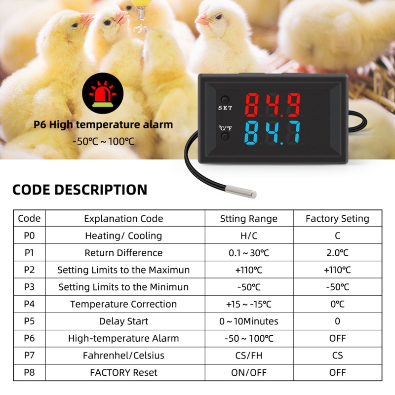 Bộ Điều Khiển Nhiệt Độ Điện Tử DC 12V