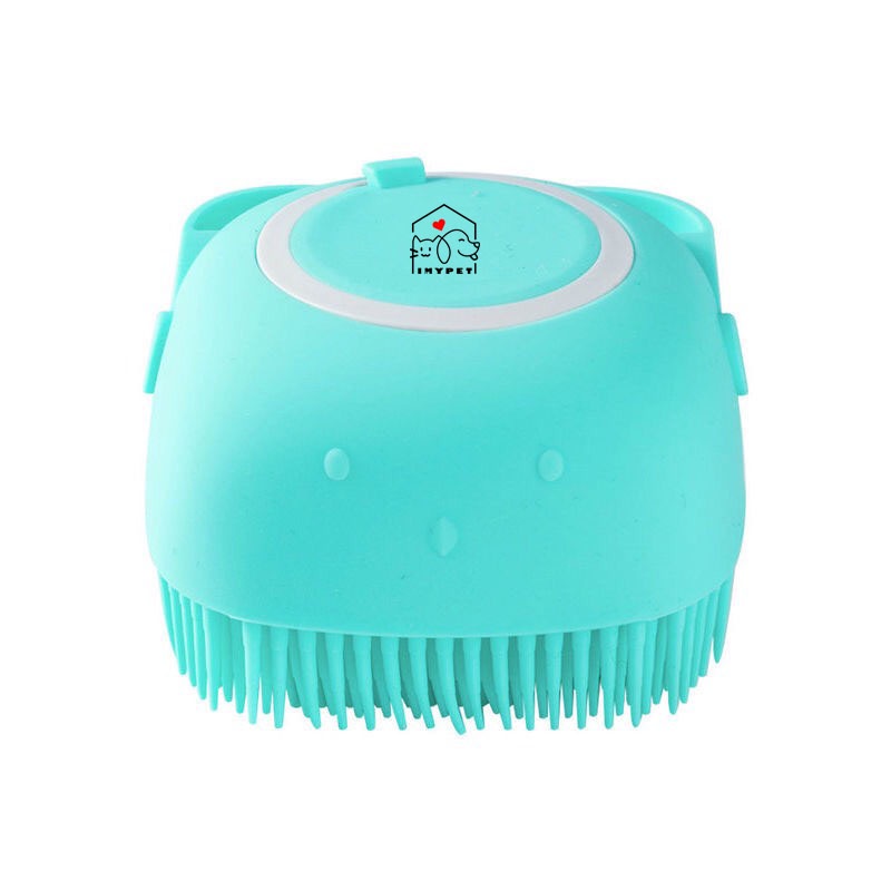 BÀN CHẢI TẮM SILICON GIÚP MÁT XA TẠO BỌT- BÔNG TẮM SILICON CÓ CHỖ ĐỰNG SỮA TẮM - T17